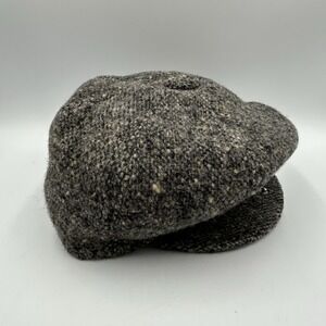 VTG Dobbs Fifth Ave NY Grey, Black & Tan Newspaper Boy Hat Cap Size‎ 7 USA Made